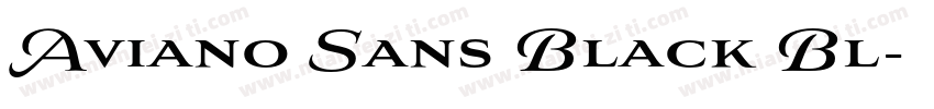Aviano Sans Black Bl字体转换